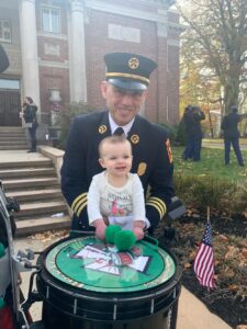 Joe Marchetti with his granddaughter